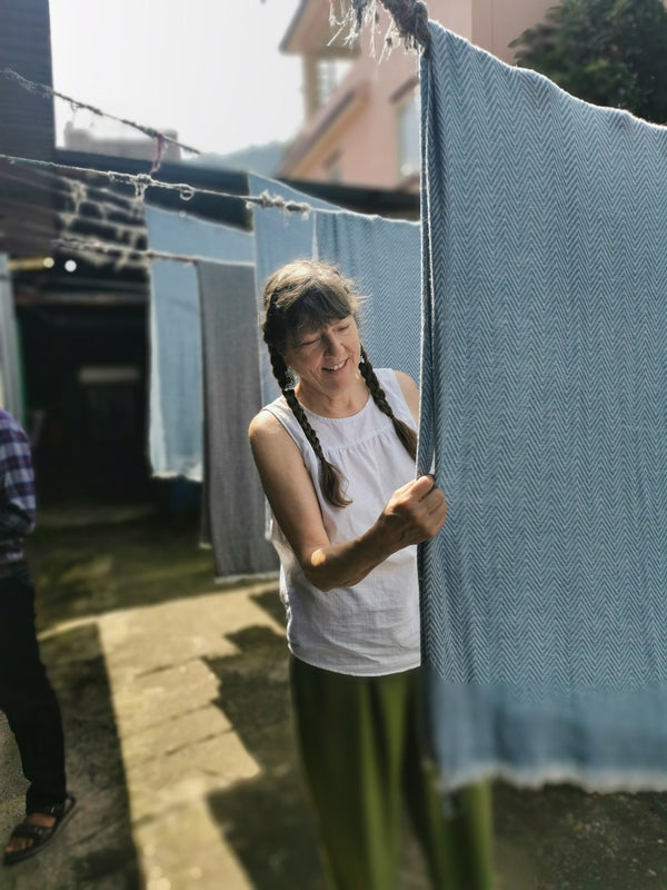 Sound Journey Nepal Handmade Cashmere Blanket