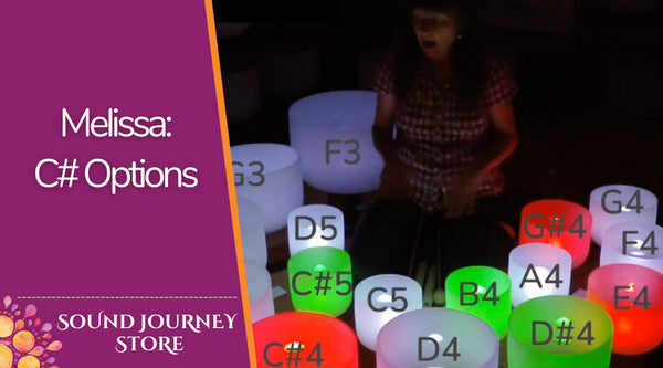 Melissa's C# Options: F3 G3 A3 C4 C#4 D4 D#4 E4 F4 G4 G#4 A4 B4 C5 C#5 D5