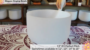 13" B3 Crystal Singing Bowl