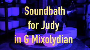 Crystal singing bowl sound bath