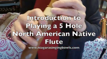 How to play a native flute