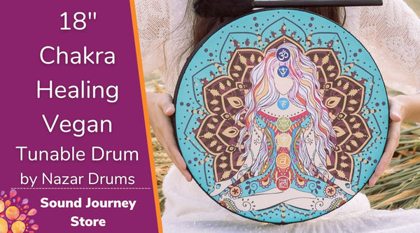 14" and 18"  Chakra Healing Vegan Tunable Hand Drum