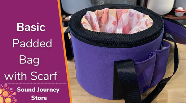 Basic Padded Bags with Scarf for Singing Bowls