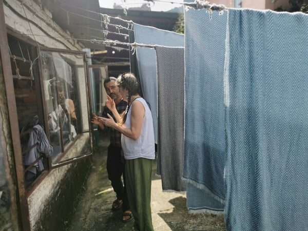 Sound Journey Nepal Handmade Cashmere Blanket