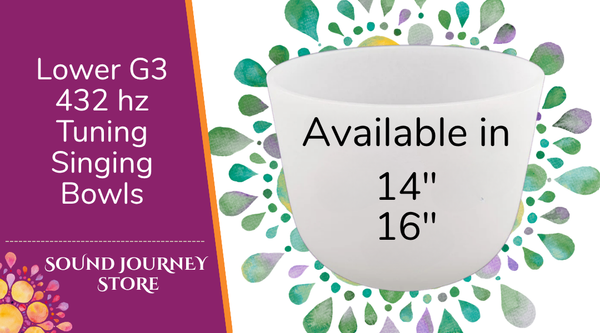 Lower G3: 432 hz Tuning Singing Bowls