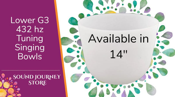 Lower G3: 432 hz Tuning Singing Bowls