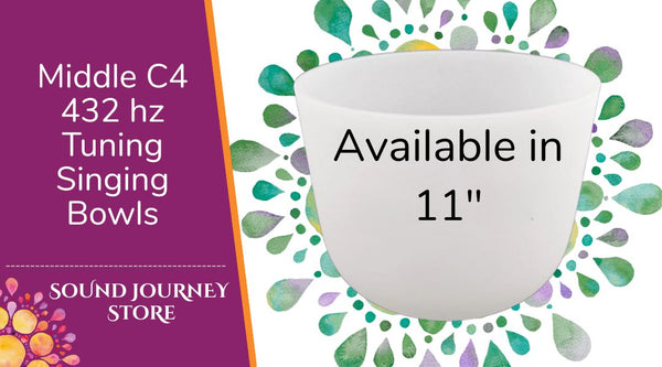 Middle C4: 432 hz Tuning Singing Bowls