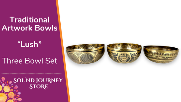 Traditional Artwork Bowls "Lush" Three Bowl Set