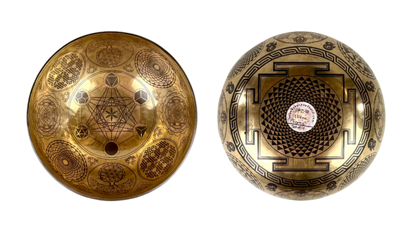 Traditional Artwork Bowls "Forest" Four Bowl Set