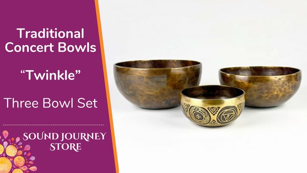 Traditional Concert Bowls "Twinkle" Three Bowl Set